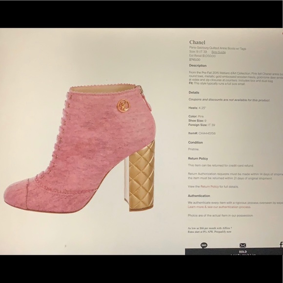 CHANEL AUTHENTIC‼️💕boots-Métiers d’art collection - Picture 5 of 10